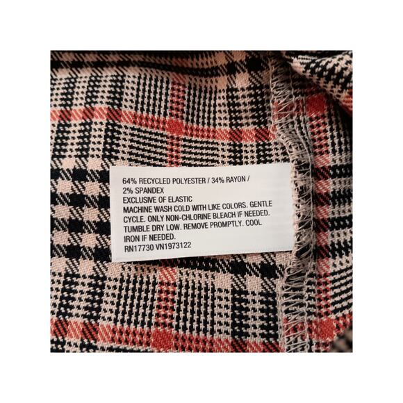 NEW AVA & VIV Dress Plus 3X Plaid Jumper Pinafore Fall Career Office Brown Black - Picture 5 of 9